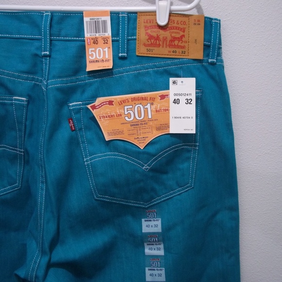 levis turquoise jeans